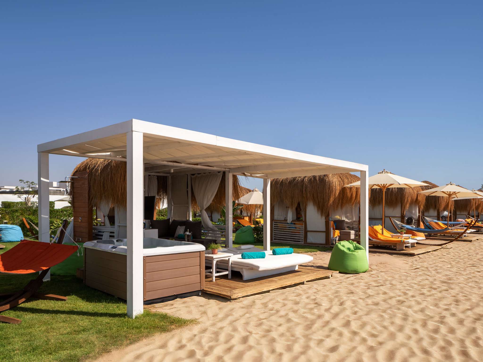 Beach cabanas